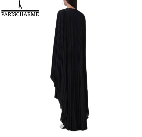 Balenciaga Long Black Dress – Sophistication That Flows With You
