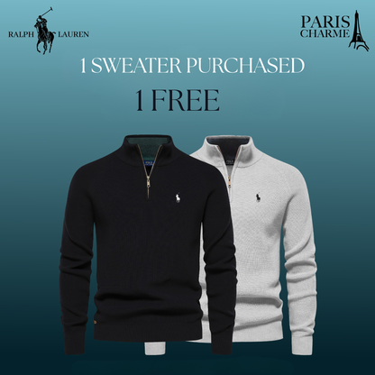 R&L 1+1 Zip Neck Sweater (CLEARANCE)