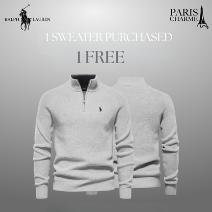 R&L 1+1 Zip Neck Sweater (CLEARANCE)