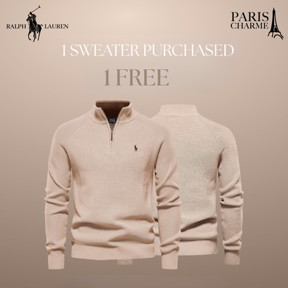 R&L 1+1 Zip Neck Sweater (CLEARANCE)