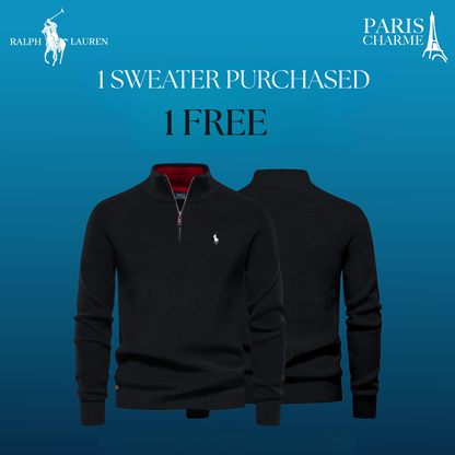 R&L 1+1 Zip Neck Sweater (CLEARANCE)