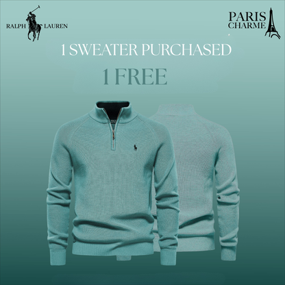 R&L 1+1 Zip Neck Sweater (CLEARANCE)