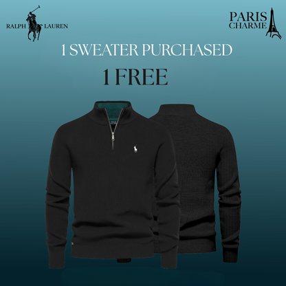 R&L 1+1 Zip Neck Sweater (CLEARANCE)