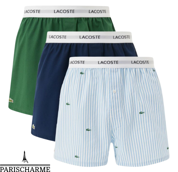 Special Crocodile Package: 3 Boxers with Logo on the Waistband (Buy 1, Get 3)!