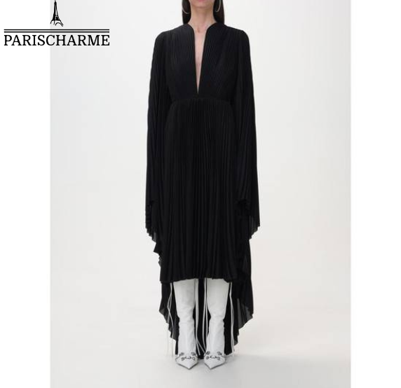 Balenciaga Long Black Dress – Sophistication That Flows With You