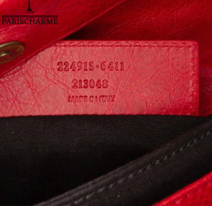 Red Balenciaga Clutch — Luxury and Style on Sale
