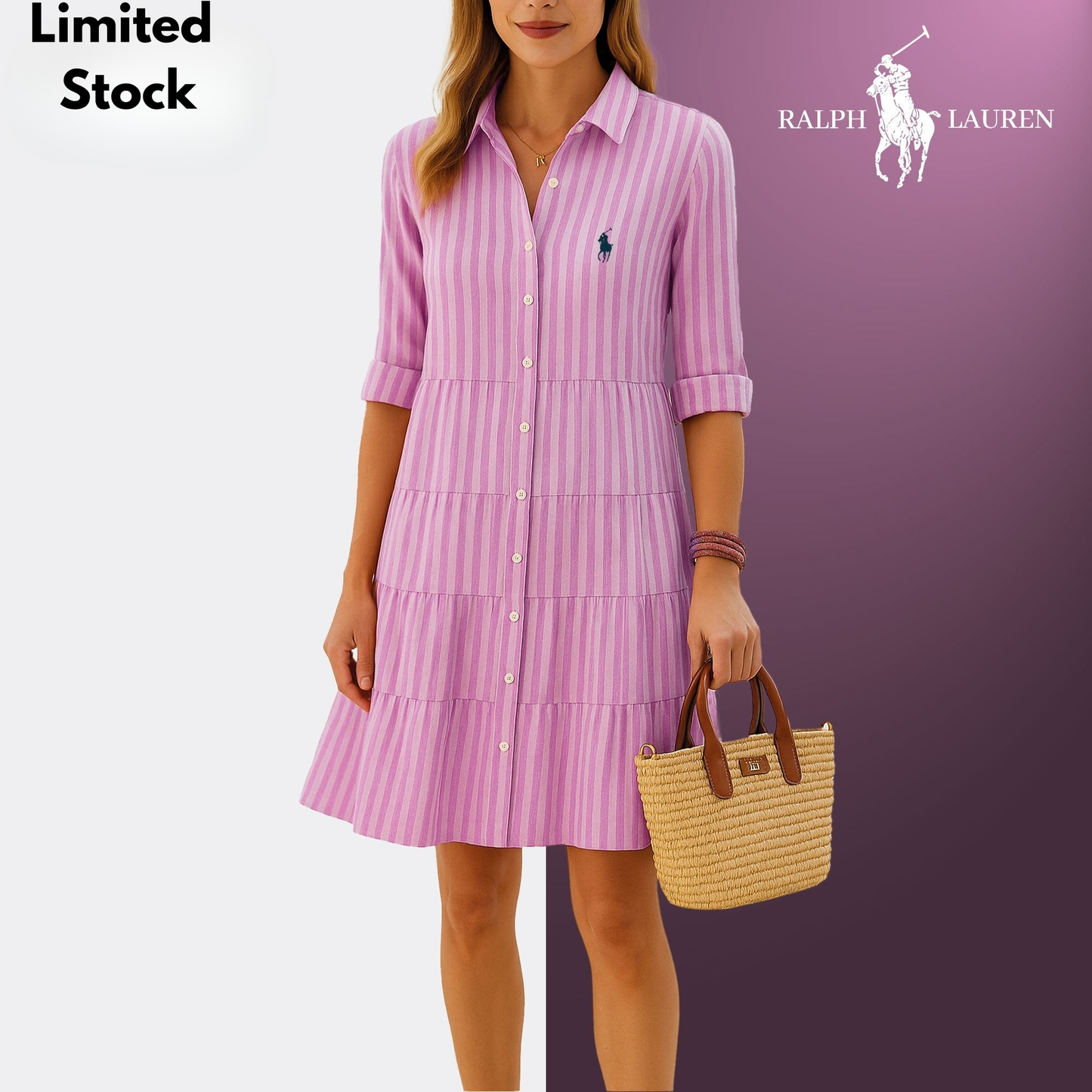 Striped Shirt Dress – R&L